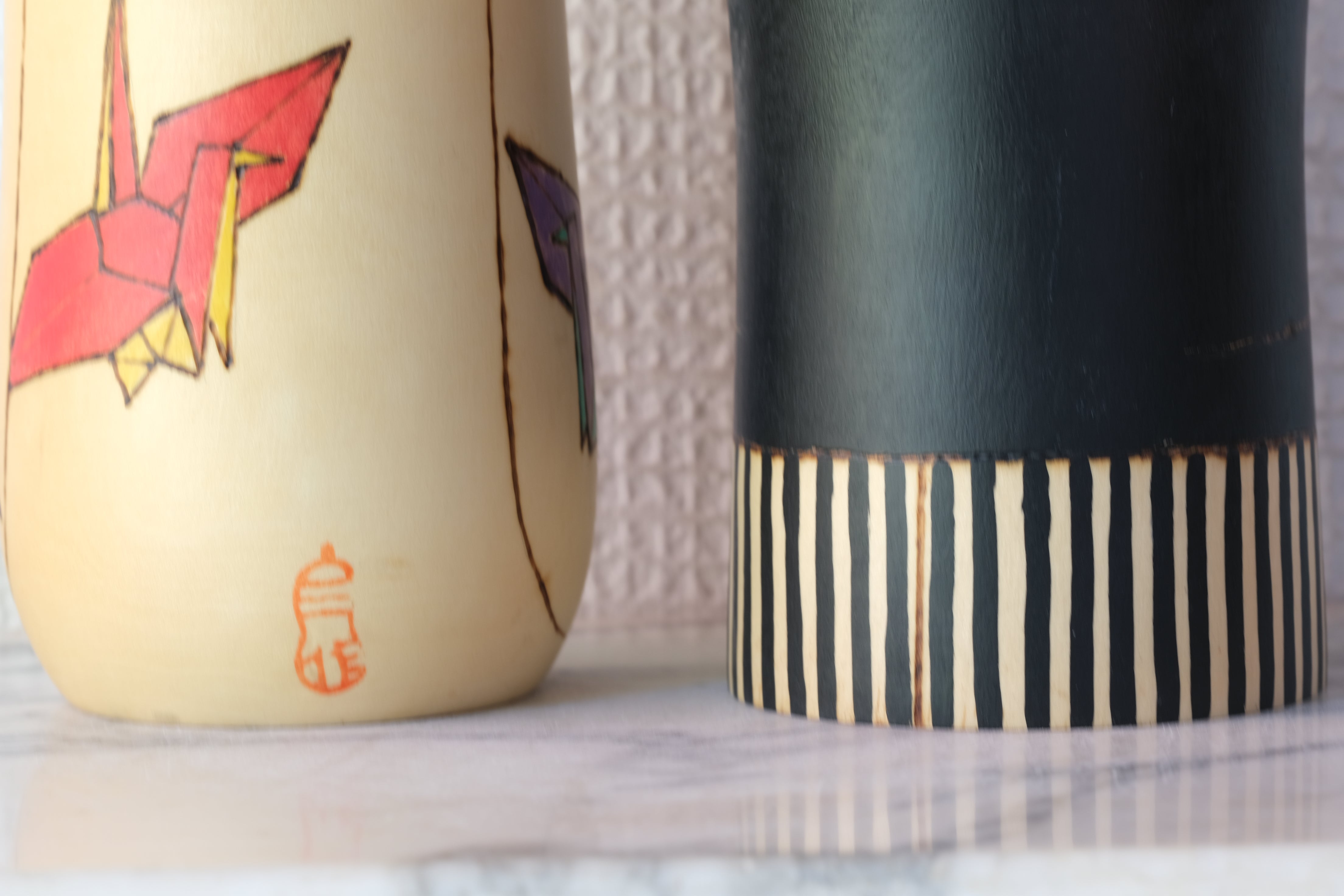 Exclusive Vintage Kokeshi by Sansaku Sekiguchi (1925-2018) |  Bride and Groom | 22 cm and 27 cm