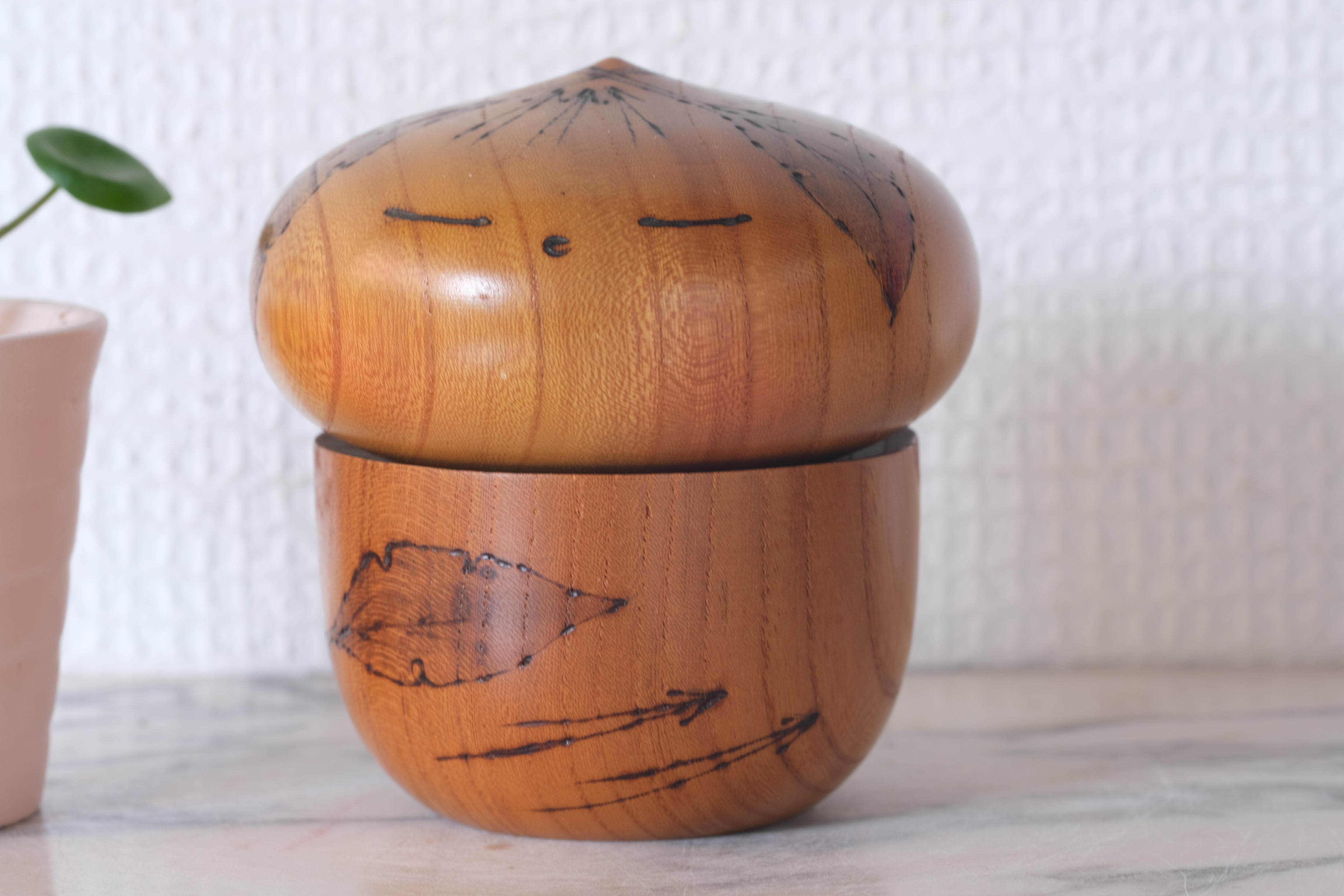 Rare Vintage Creative Kokeshi by Tsujita Ryozo (1923- ) | 8,5 cm