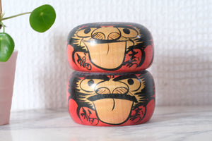 Rare Stacked Vintage Daruma Tower | 8 cm