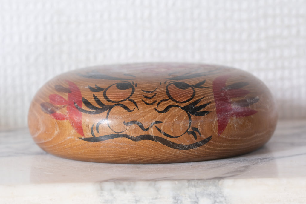 Rare Flat Vintage Daruma | 4 cm