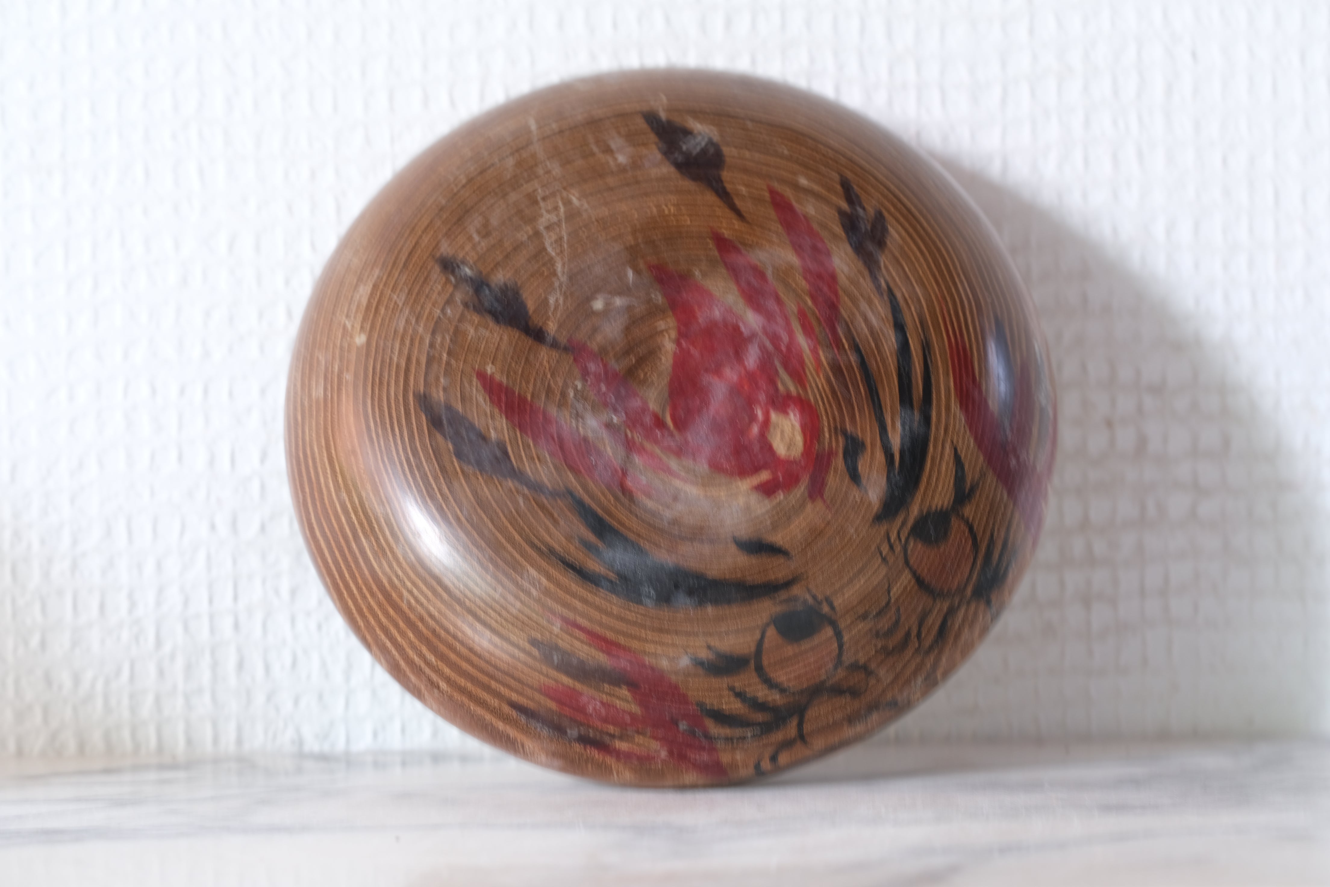 Rare Flat Vintage Daruma | 4 cm