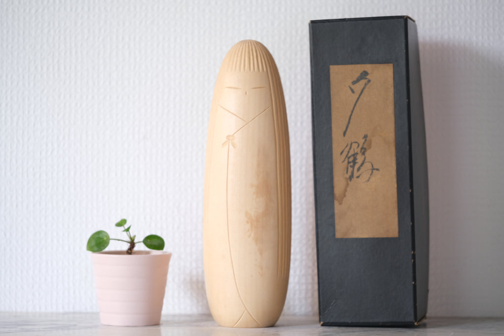 Vintage Creative Kokeshi By Issetsu Kuribayashi (1924-2011) | With Original Box | 23,5 cm