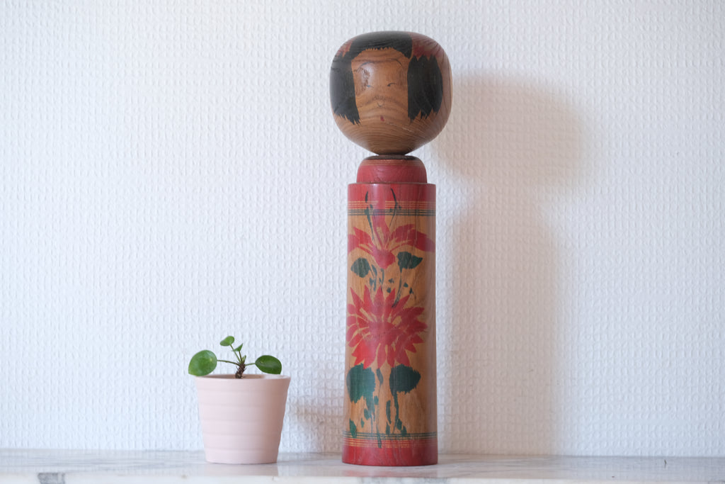 Rare Vintage Narugo Kokeshi by Hideo Ishihara (1925-1999) | 30 cm