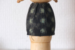 Vintage Creative Kokeshi with Pigtails | 17,5 cm