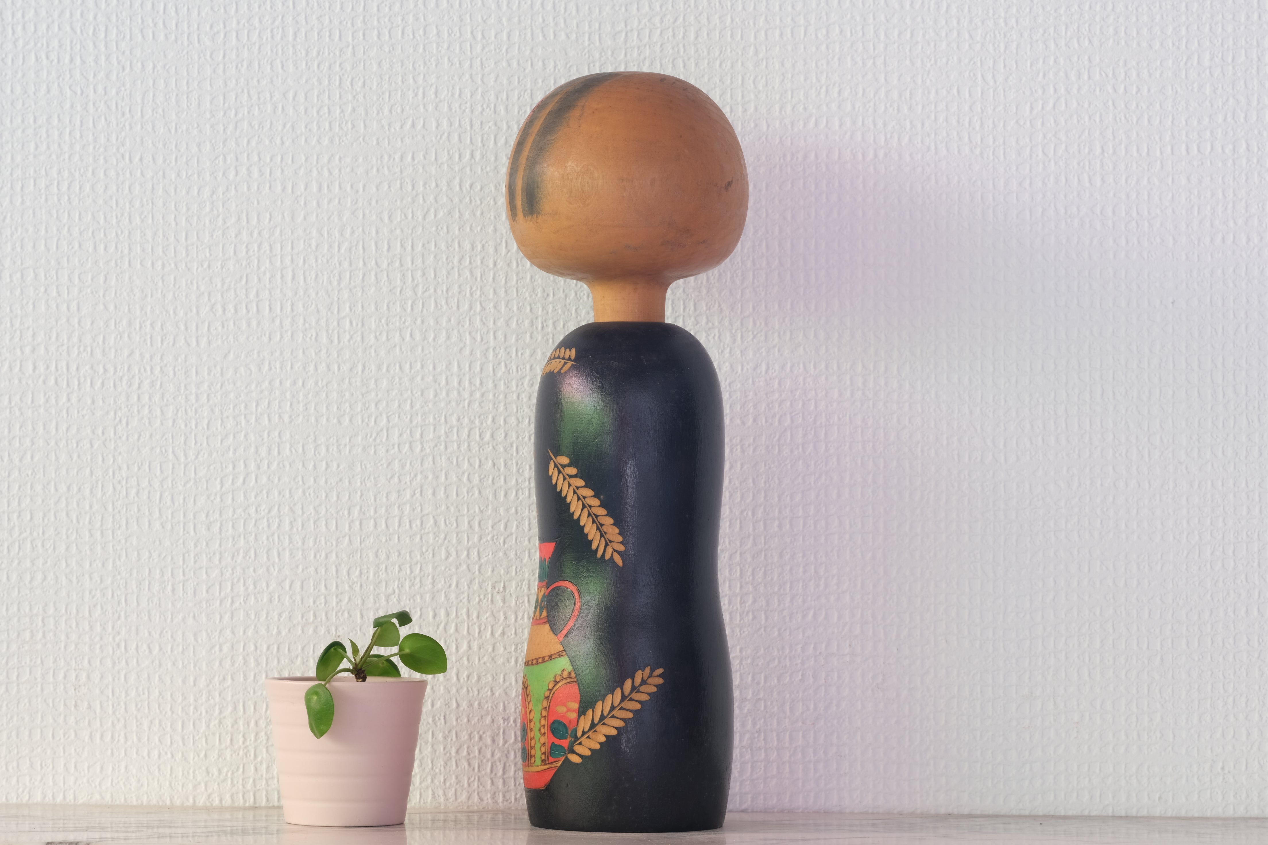 Rare Vintage Sosaku Kokeshi by Yuji Kawase (1938-) | 30,5 cm