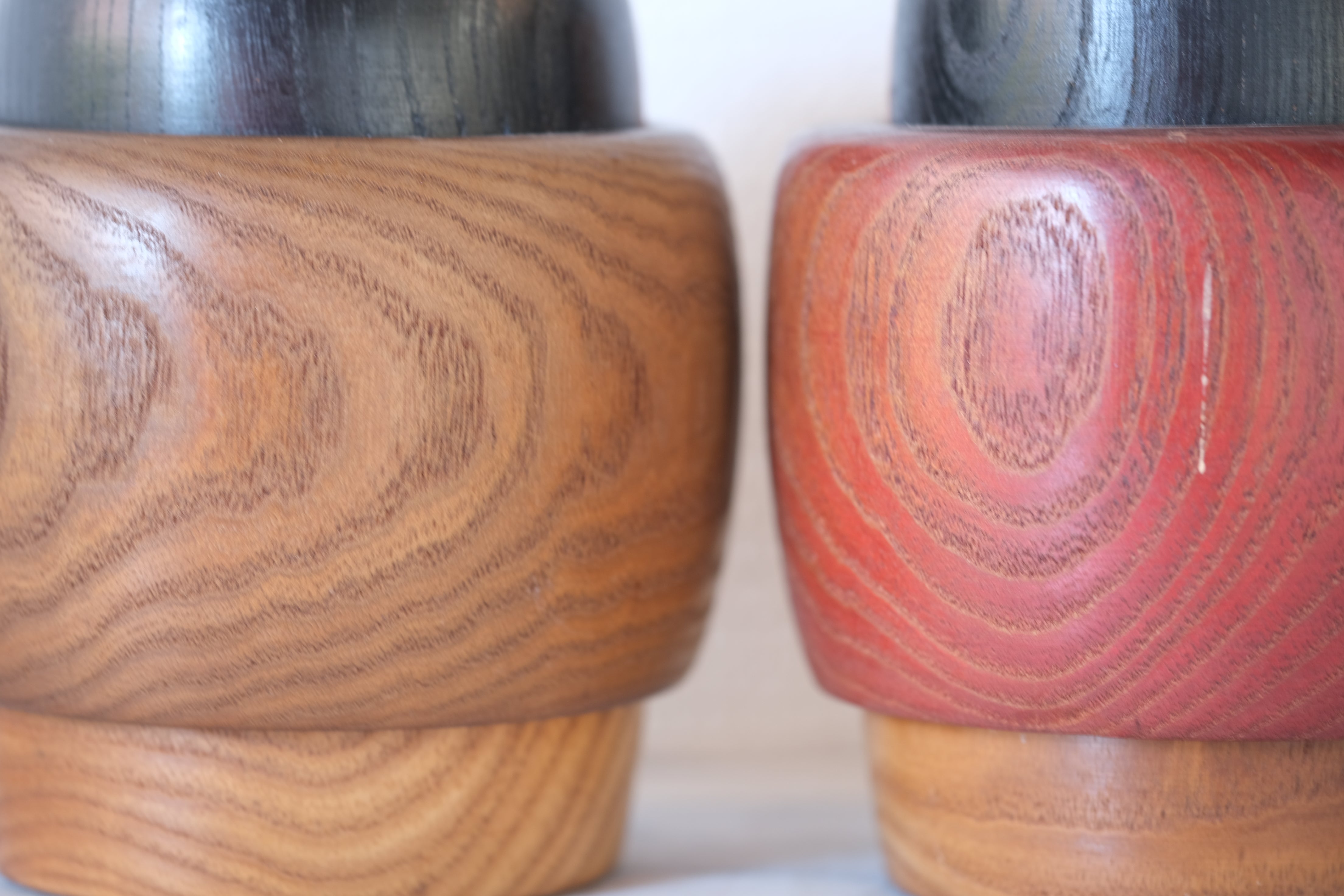 Exclusive Pair of Vintage Creative Kokeshi by Sanpei Yamanaka (1926-2012) | 14 cm