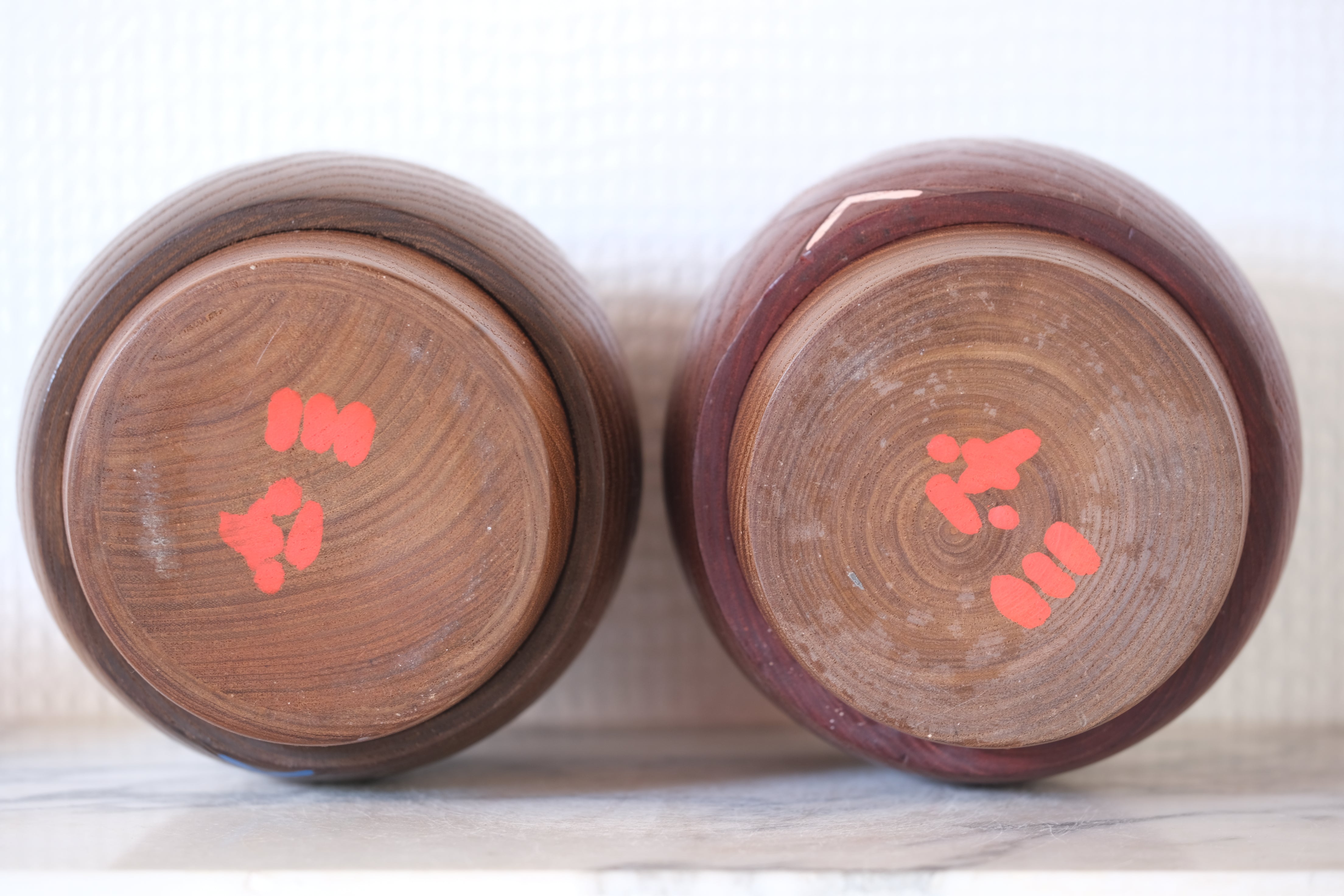 Exclusive Pair of Vintage Creative Kokeshi by Sanpei Yamanaka (1926-2012) | 14 cm