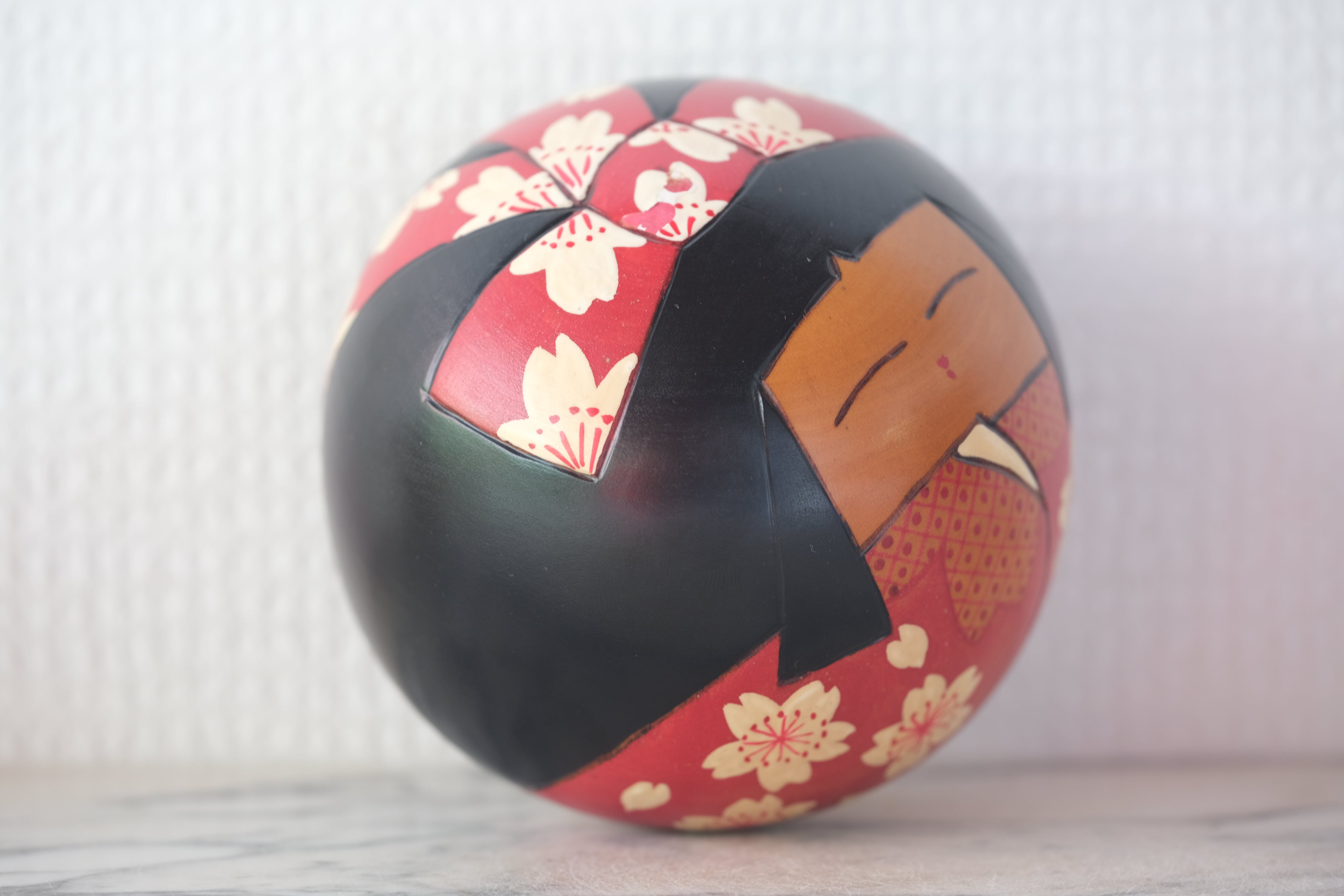 Rare Vintage Sosaku Kokeshi By Yokoyama Teruo (1953-2005) | 8 cm