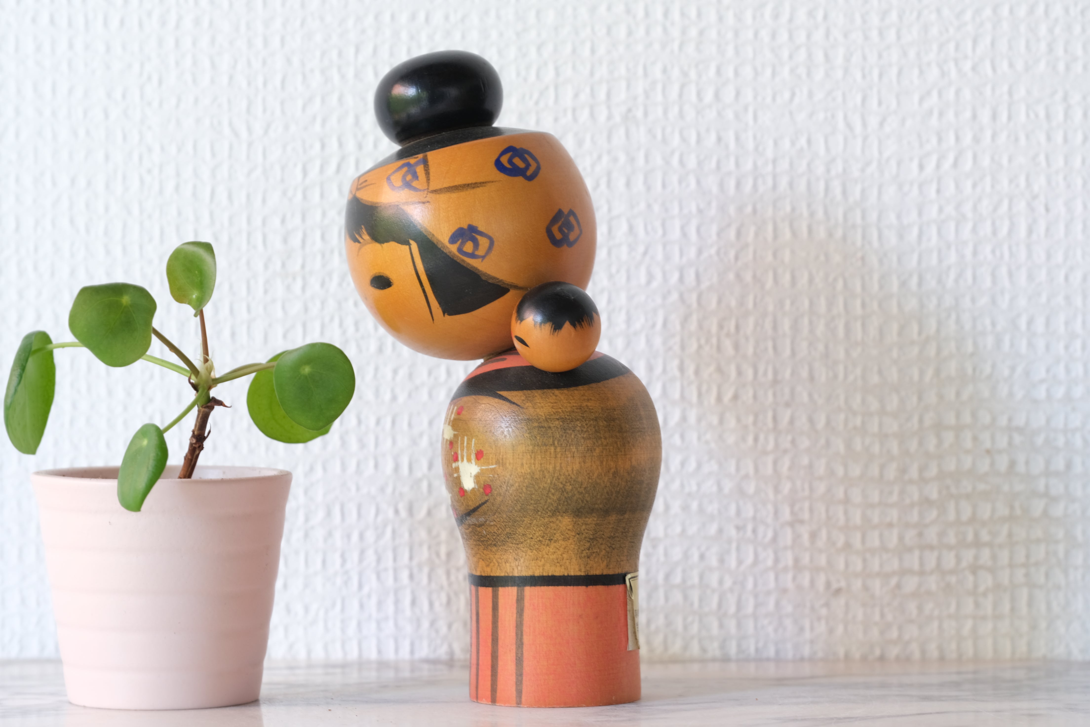 Vintage Creative Kokeshi by Miyashita Hajime (1940-retired) | Oshin - Babysitter | 16,5 cm