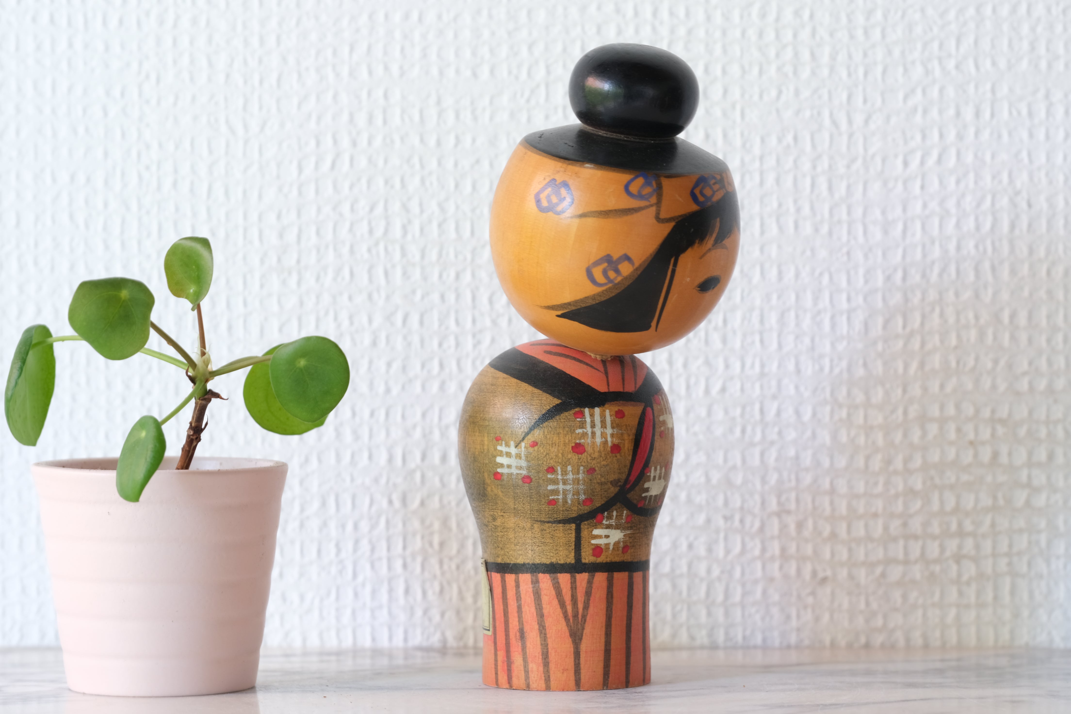 Vintage Creative Kokeshi by Miyashita Hajime (1940-retired) | Oshin - Babysitter | 16,5 cm