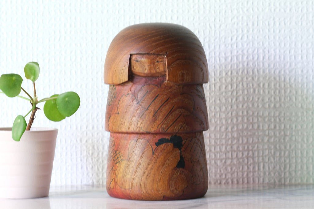 Exclusive Vintage Sosaku Kokeshi by Hideo Ishihara (1925-1999) | 14,5 cm