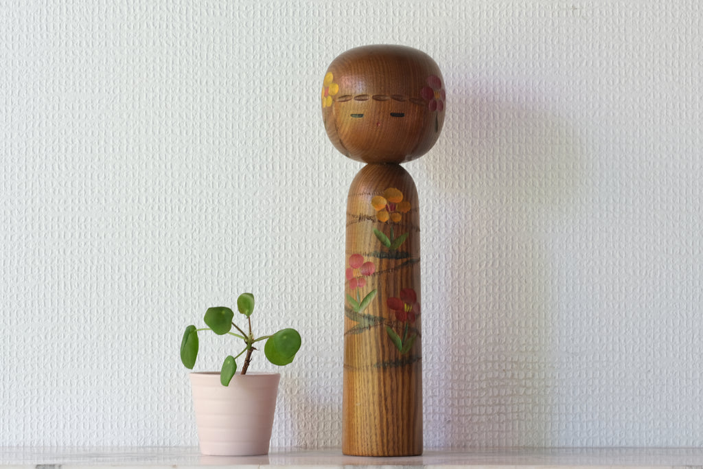 Rare Vintage Creative Kokeshi by Takeda Masashi 武田 まさし (1930-) | 29,5 cm
