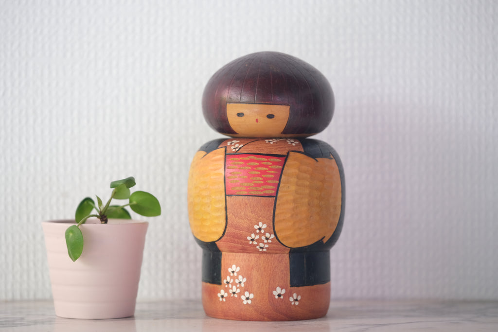 Rare Vintage Creative Kokeshi | 16 cm