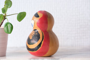 Vintage Daruma | Gourd - Rattle | 9 cm