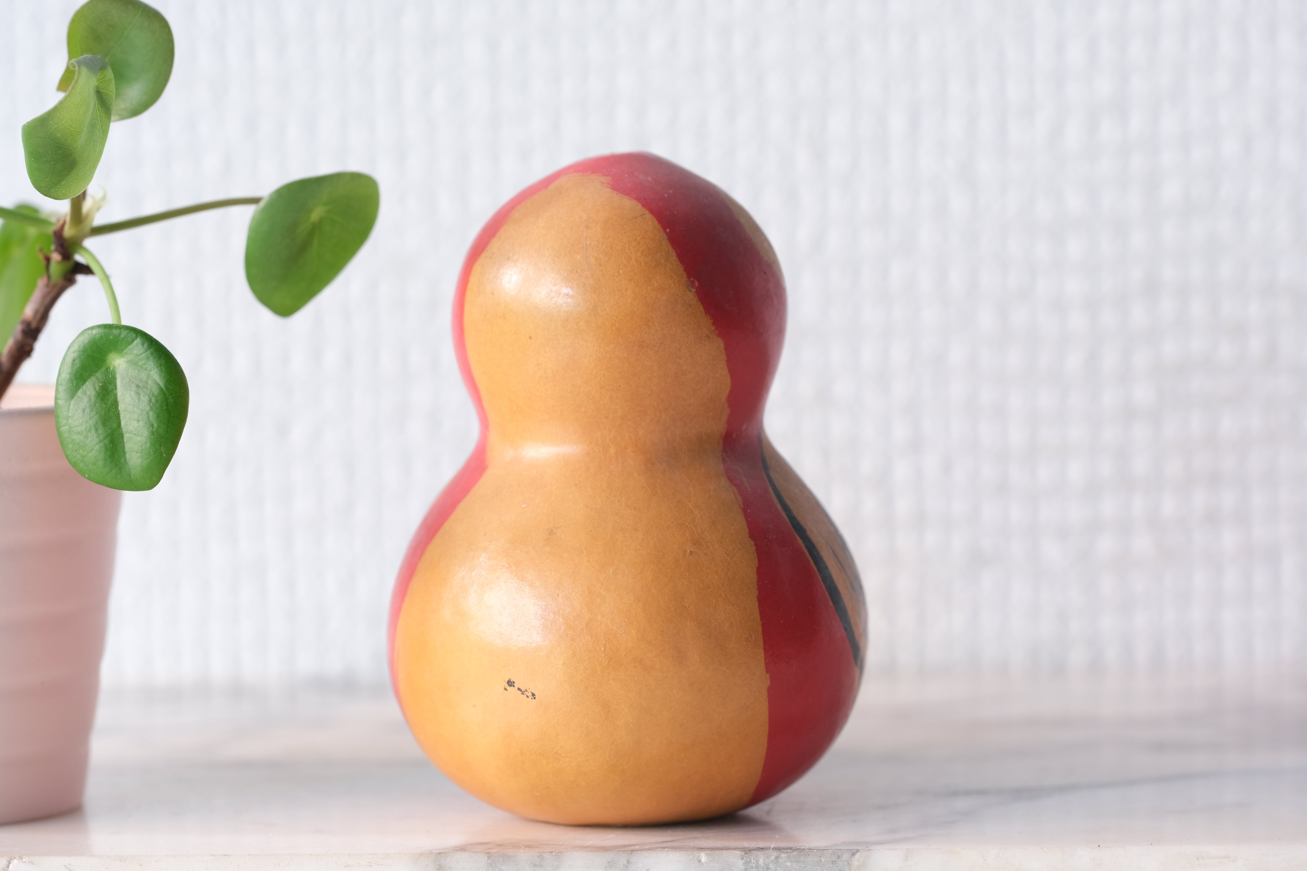Vintage Daruma | Gourd - Rattle | 9 cm