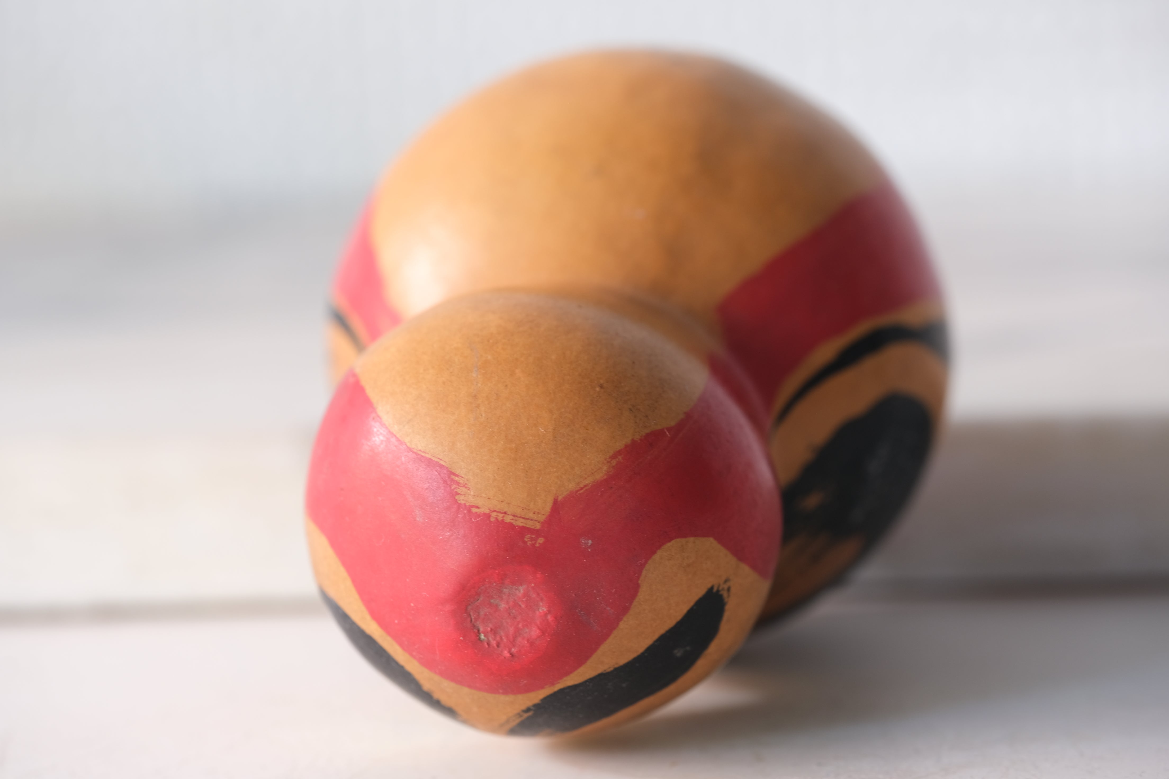 Vintage Daruma | Gourd - Rattle | 9 cm