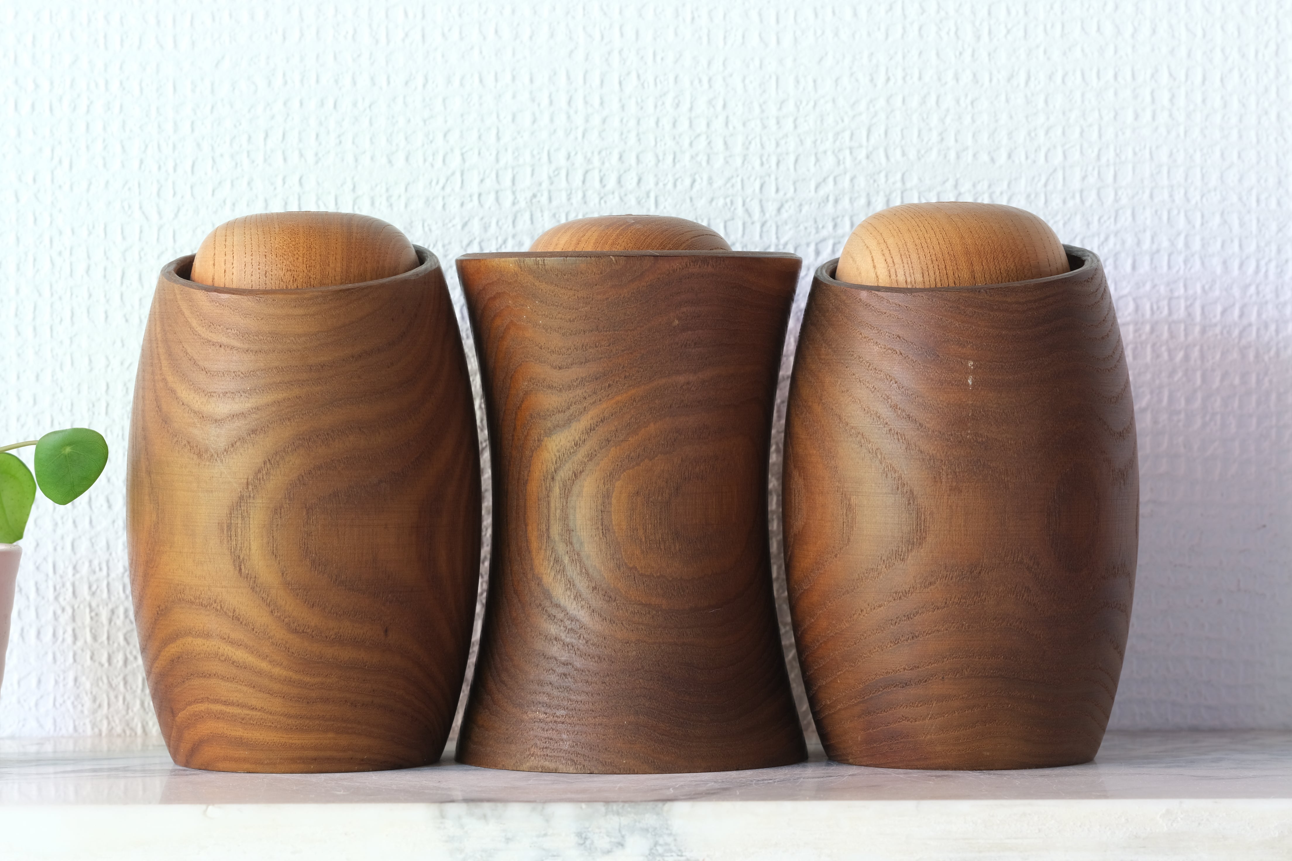 Exclusive Vintage Creative Kokeshi by Miyajima Muhitsu 宮島 無筆 (1929-) | Titled: 'Sambiki Saru' | 15 cm