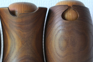 Exclusive Vintage Creative Kokeshi by Miyajima Muhitsu 宮島 無筆 (1929-) | Titled: 'Sambiki Saru' | 15 cm