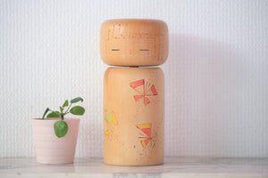 Rare vintage Creative Kokeshi by Yuji Kawase 川瀬祐志作 (1938-) | 19,5 cm