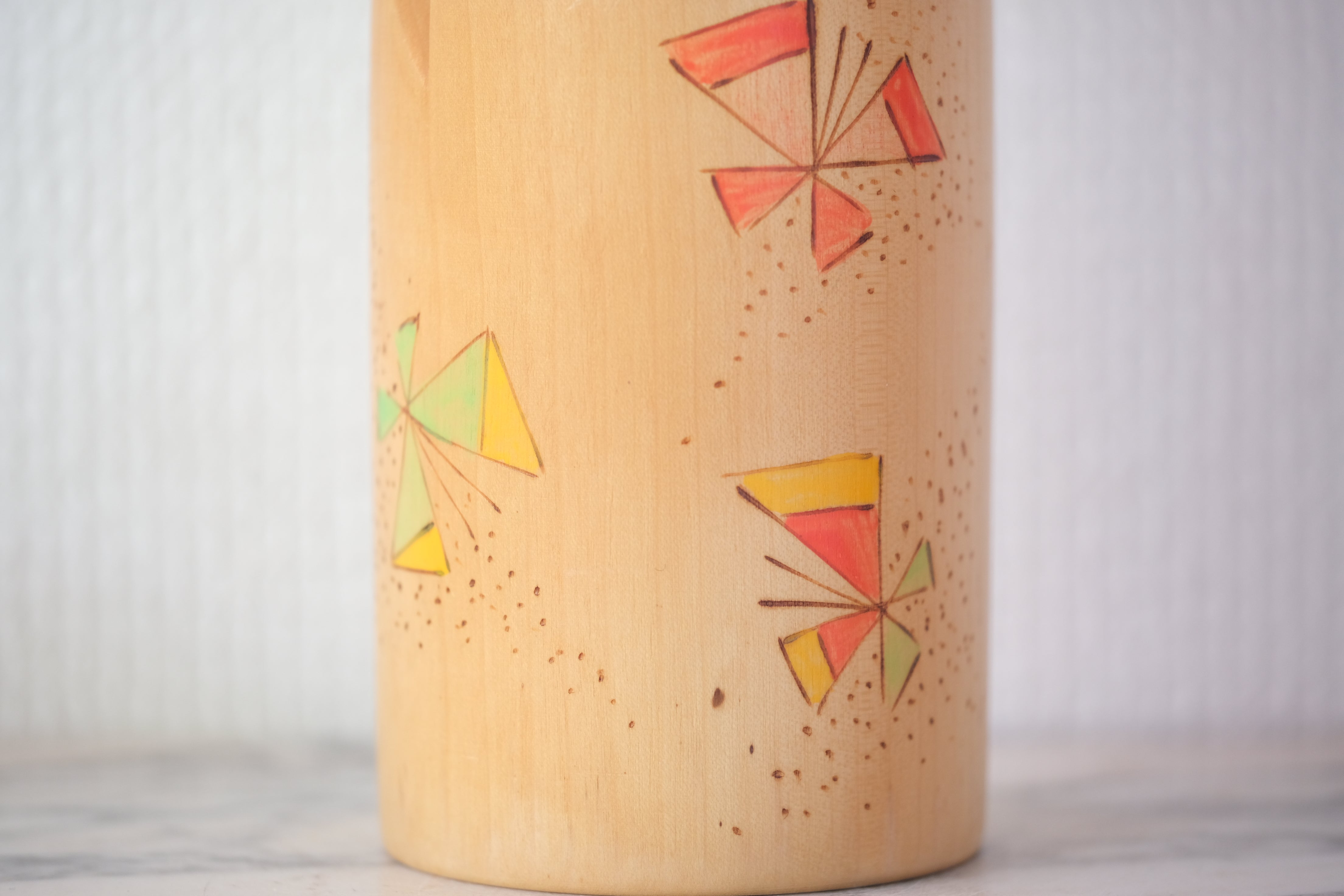 Rare vintage Creative Kokeshi by Yuji Kawase 川瀬祐志作 (1938-) | 19,5 cm