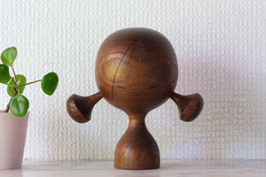 Rare Vintage Kokeshi by Hideo Ishihara (1925-1999) | 14 cm