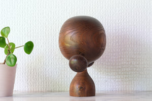 Rare Vintage Kokeshi by Hideo Ishihara (1925-1999) | 14 cm