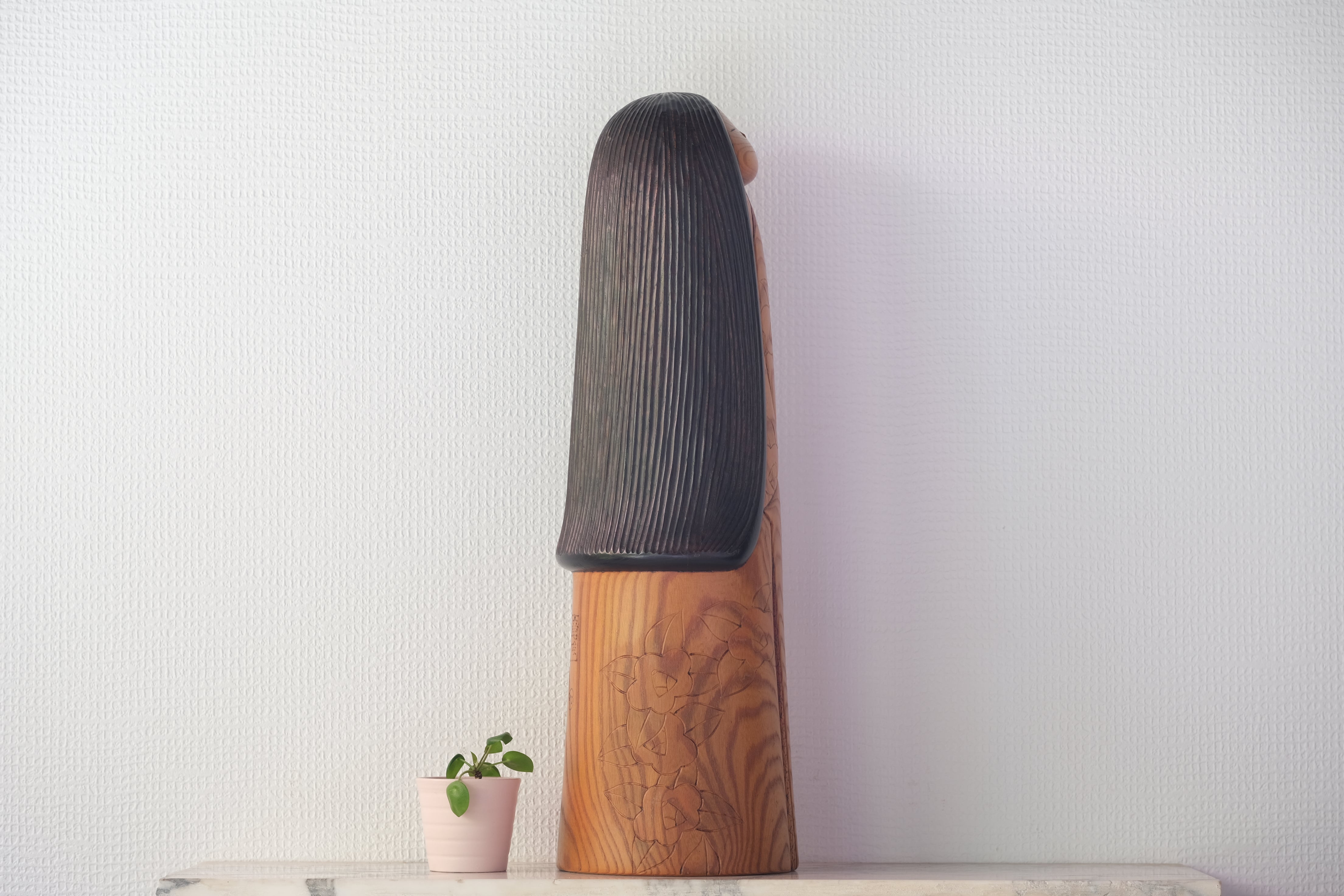 Exclusive Vintage Sosaku Kokeshi By Kato Tatsuo (1940-) | Dated: 1987 | 50 cm