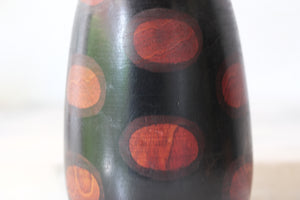 Rare Vintage Creative Kokeshi by Watanabe Masao (1917-2007) | Titled: てんとう虫 - Ladybug | 18 cm