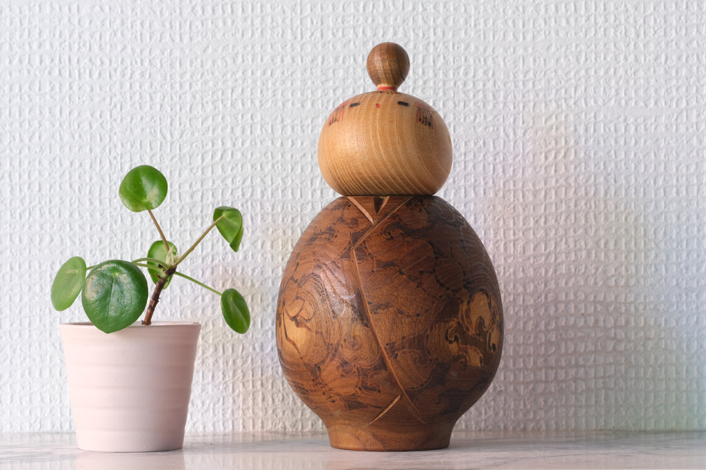 Exclusive Vintage Creative Kokeshi By Issetsu Kuribayashi 栗林 一雪 (1924-2011) | 19 cm