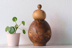 Exclusive Vintage Creative Kokeshi By Issetsu Kuribayashi 栗林 一雪 (1924-2011) | 19 cm