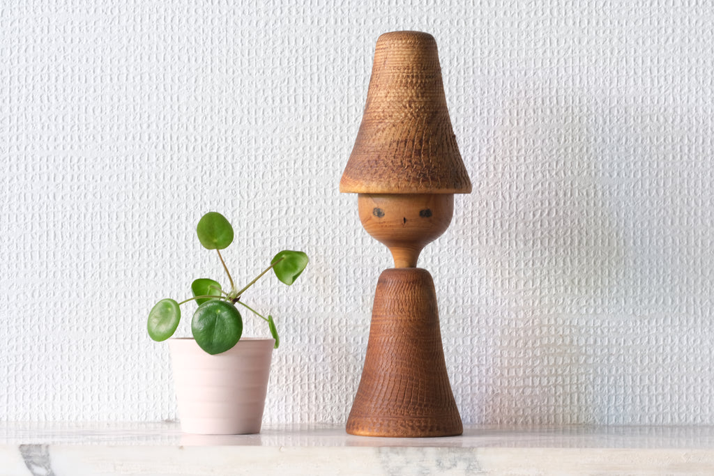 Exclusive Vintage Sosaku Kokeshi by Hideo Ishihara (1925-1999) | 25 cm