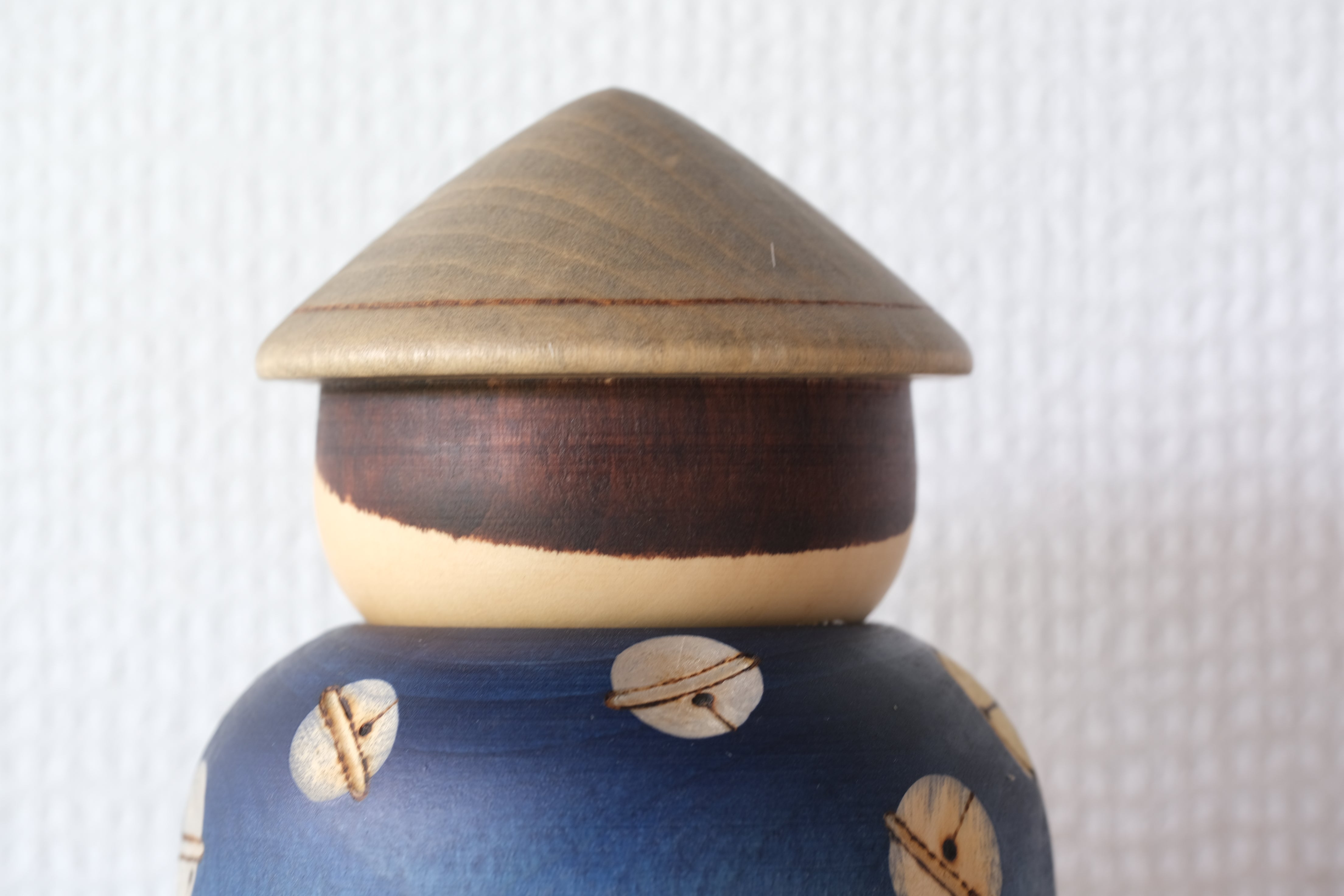 Vintage Kokeshi by Sansaku Sekiguchi (1925-2018) | Titled: 鈴 - Suzu - Bell | 16 cm