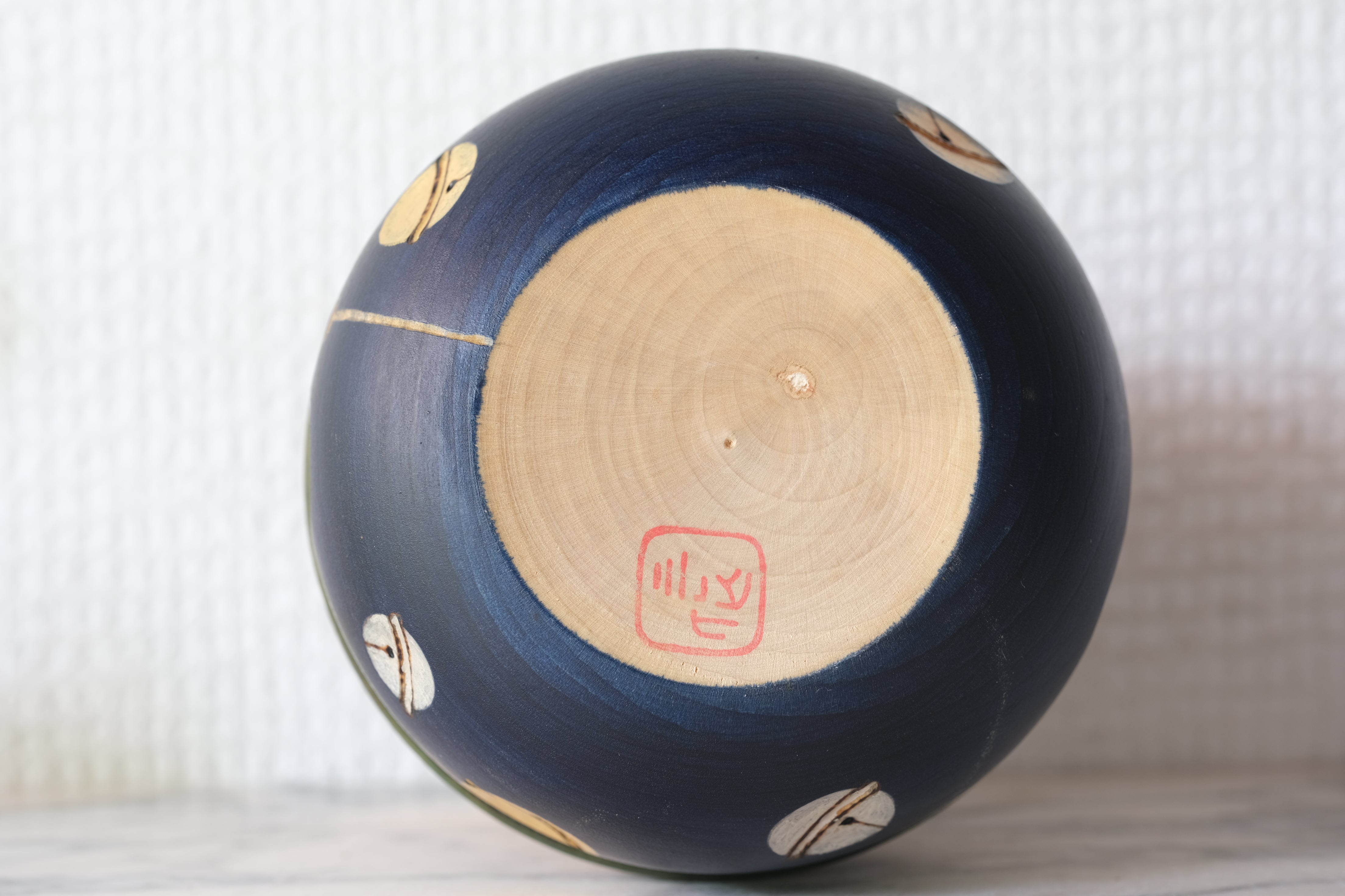 Vintage Kokeshi by Sansaku Sekiguchi (1925-2018) | Titled: 鈴 - Suzu - Bell | 16 cm