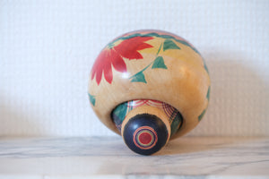 Vintage Ejiko Kokeshi from the Yajirou Strain | Body and Head Can Rotate | 11 cm