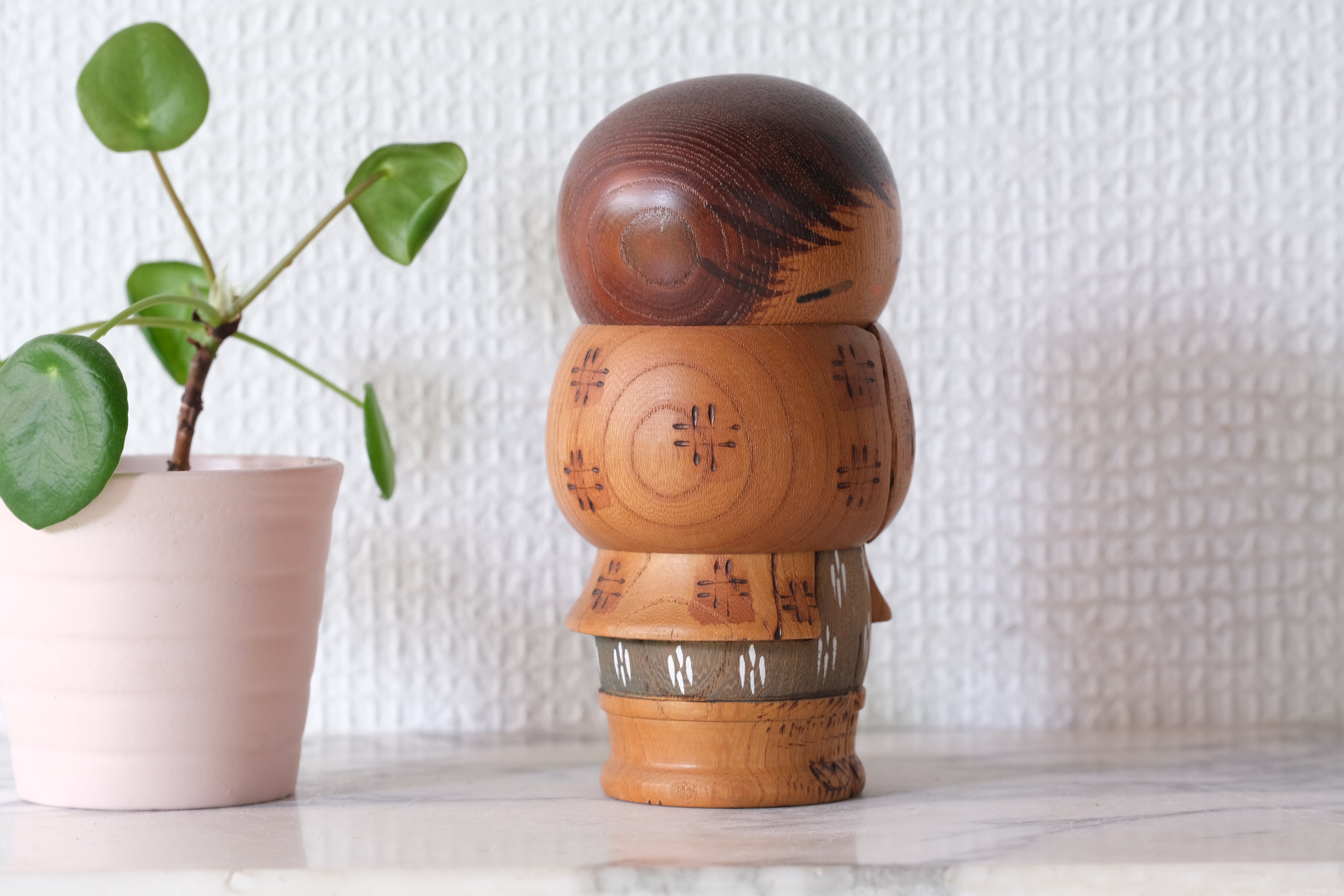 Rare Vintage Sosaku Kokeshi by Aoki Ryoka | 12,5 cm