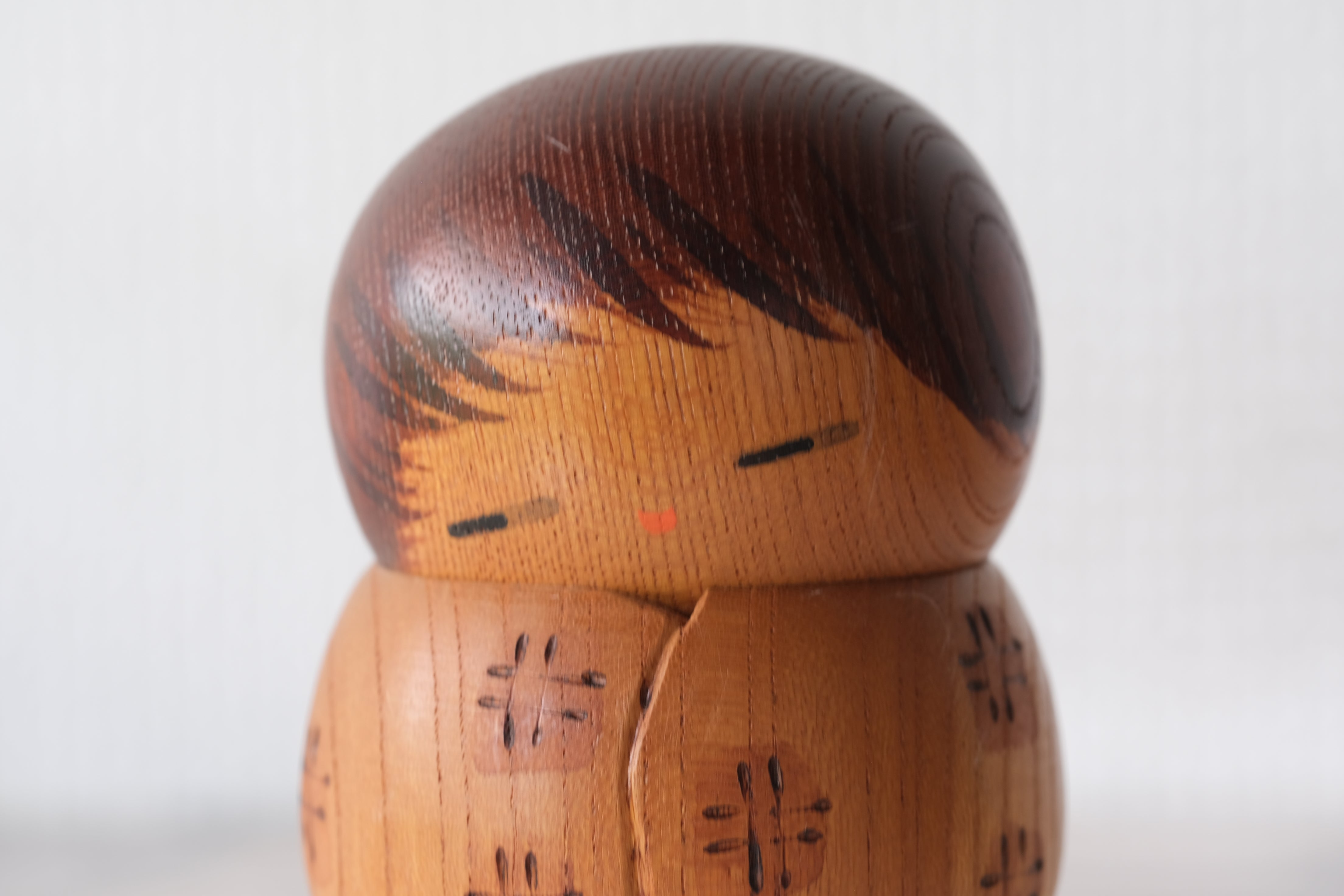 Rare Vintage Sosaku Kokeshi by Aoki Ryoka | 12,5 cm