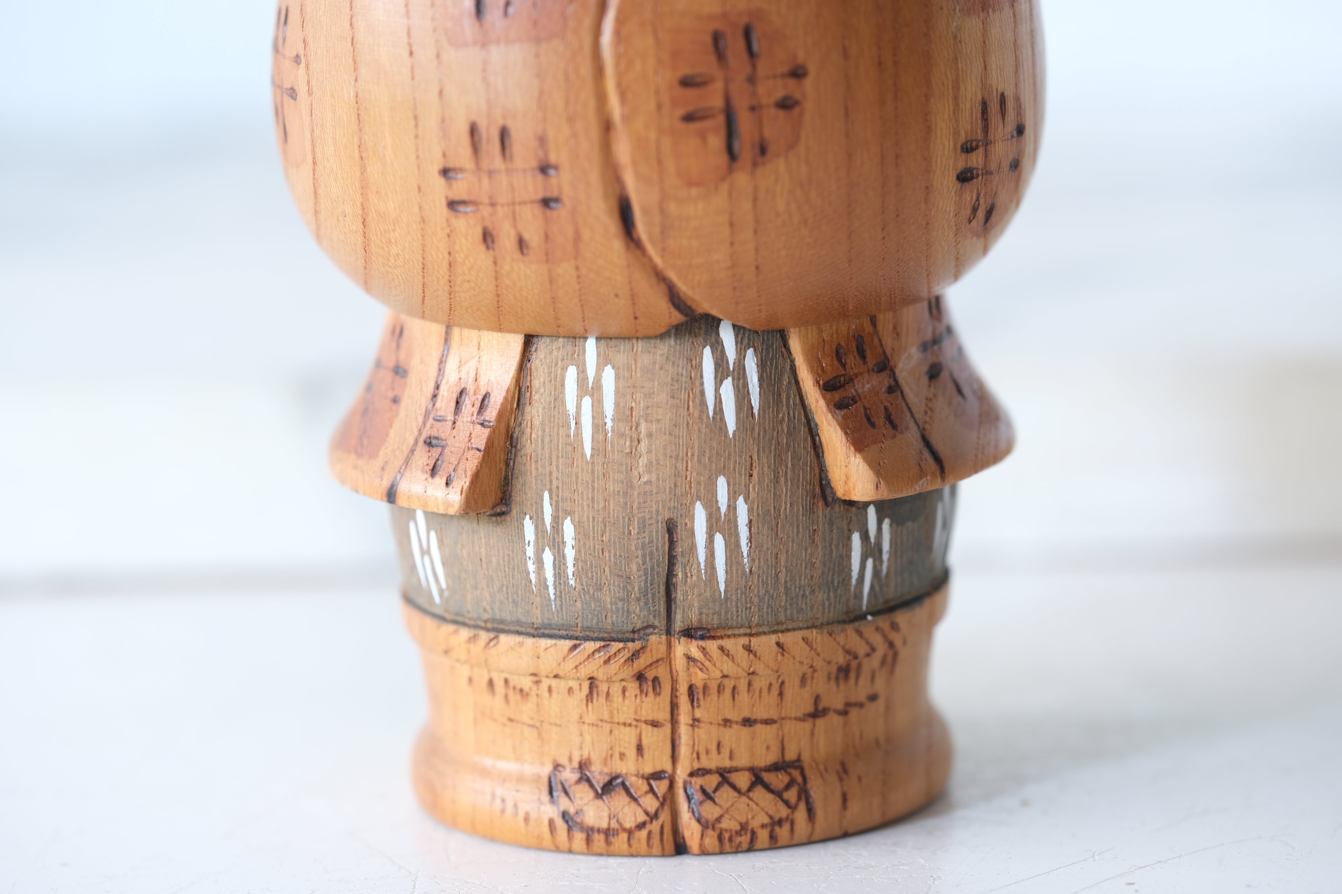 Rare Vintage Sosaku Kokeshi by Aoki Ryoka | 12,5 cm