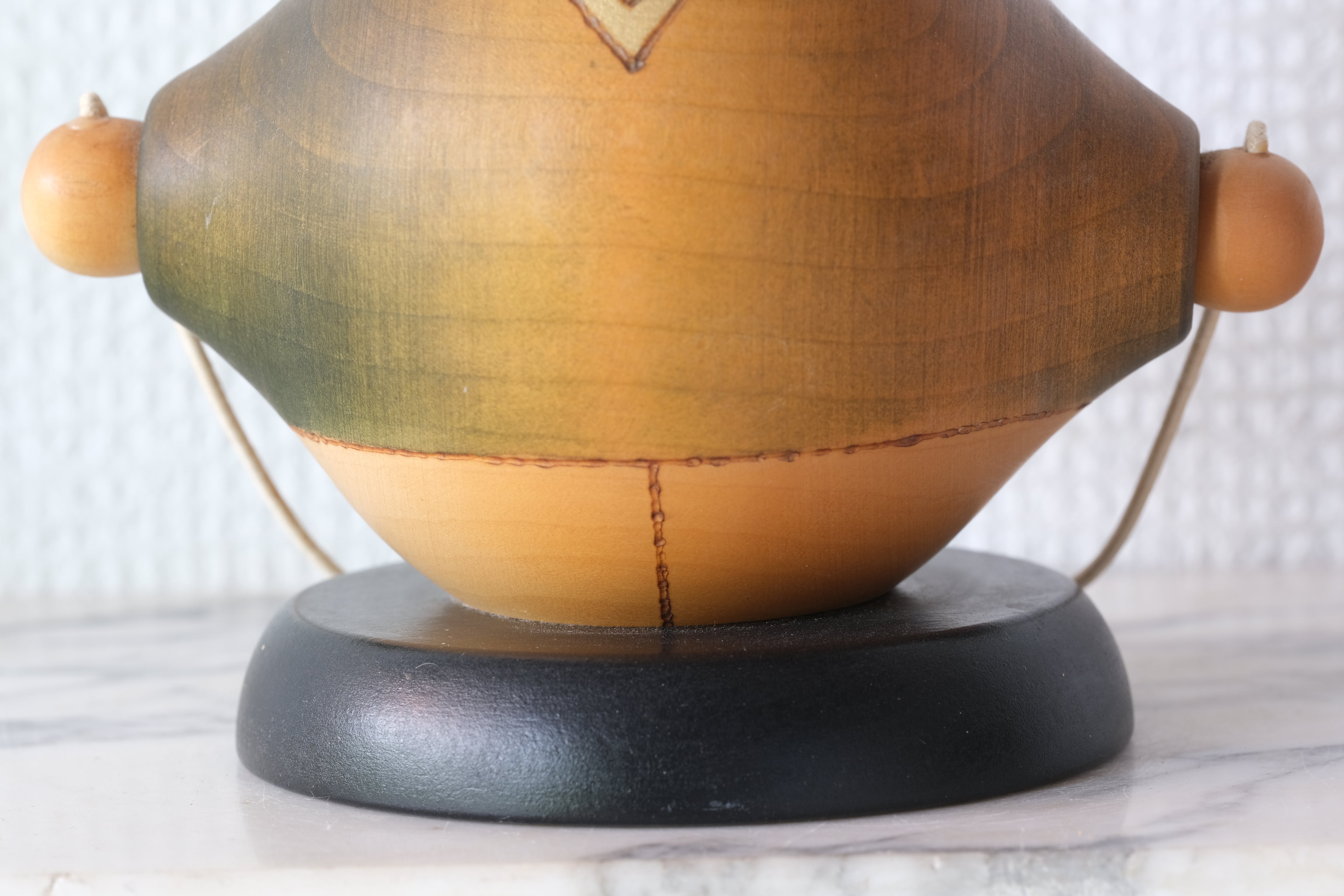 Rare Vintage Creative Kokeshi by Sansaku Sekiguchi (1925-2018) | Titled: なわとび - Jumping Rope | 15 cm