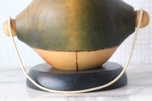 Rare Vintage Creative Kokeshi by Sansaku Sekiguchi (1925-2018) | Titled: なわとび - Jumping Rope | 15 cm