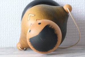 Rare Vintage Creative Kokeshi by Sansaku Sekiguchi (1925-2018) | Titled: なわとび - Jumping Rope | 15 cm