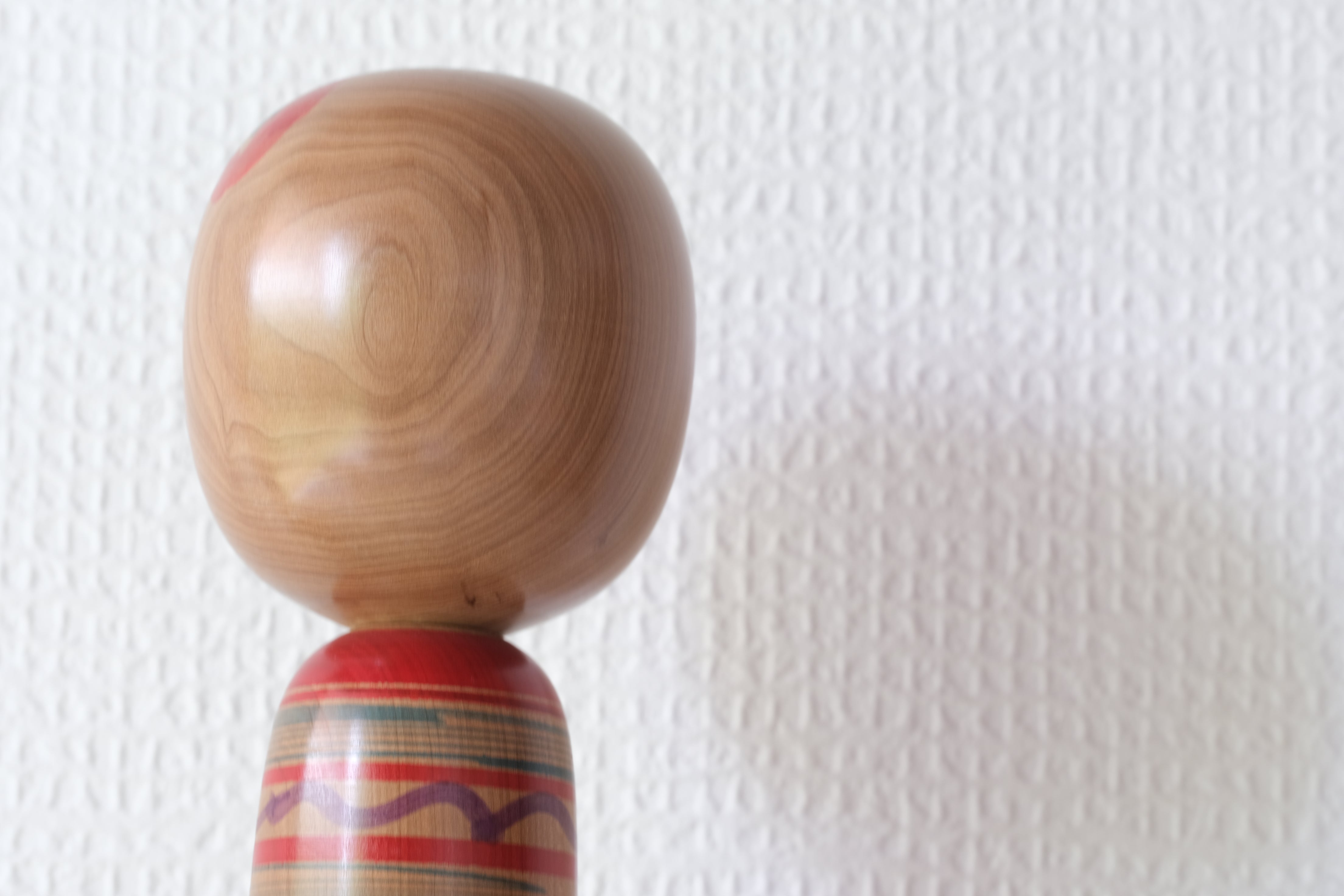 Vintage Traditional Tsuchiyu Kokeshi by Jinnohara Kazunori (陳野原和紀) | Nested Kokeshi & Rattle | 29 cm