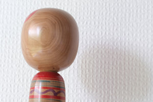 Vintage Traditional Tsuchiyu Kokeshi by Jinnohara Kazunori (陳野原和紀) | Nested Kokeshi & Rattle | 29 cm