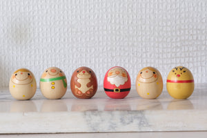 Christmas Kokeshi Set by Usaburo | 3,4 cm