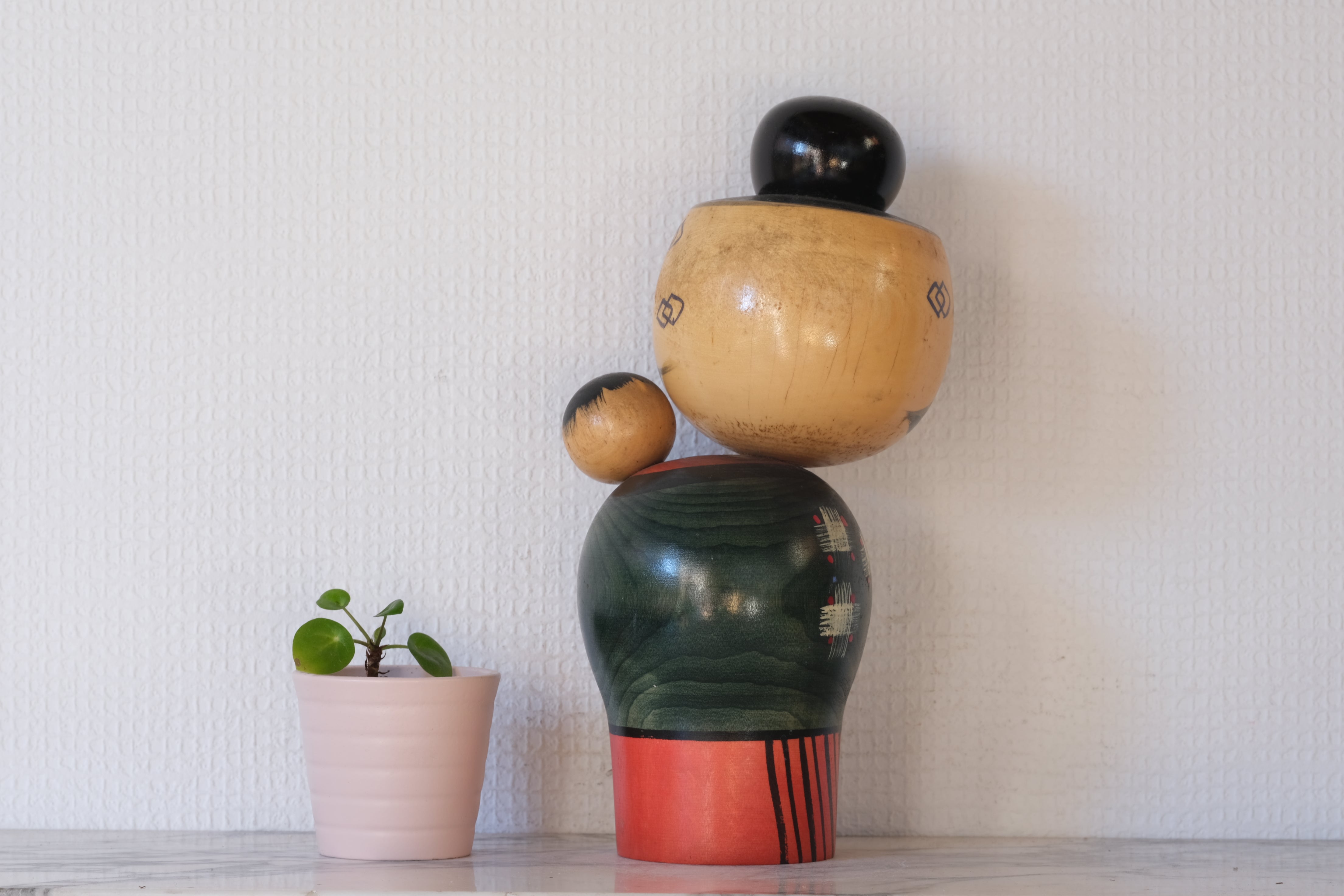 Vintage Creative Kokeshi by Miyashita Hajime (1940-retired) | Oshin - Babysitter | 24 cm