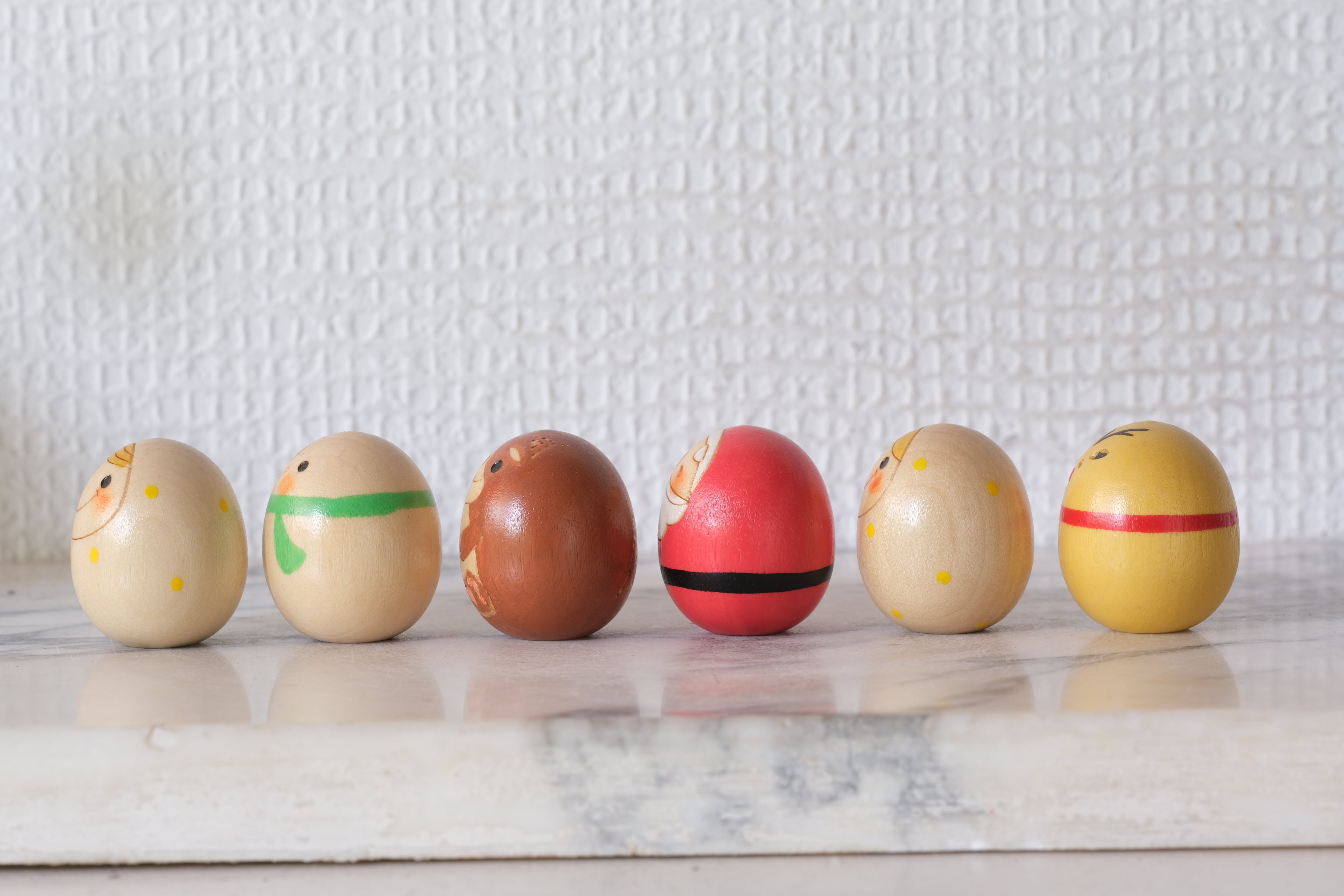 Christmas Kokeshi Set by Usaburo | 3,4 cm