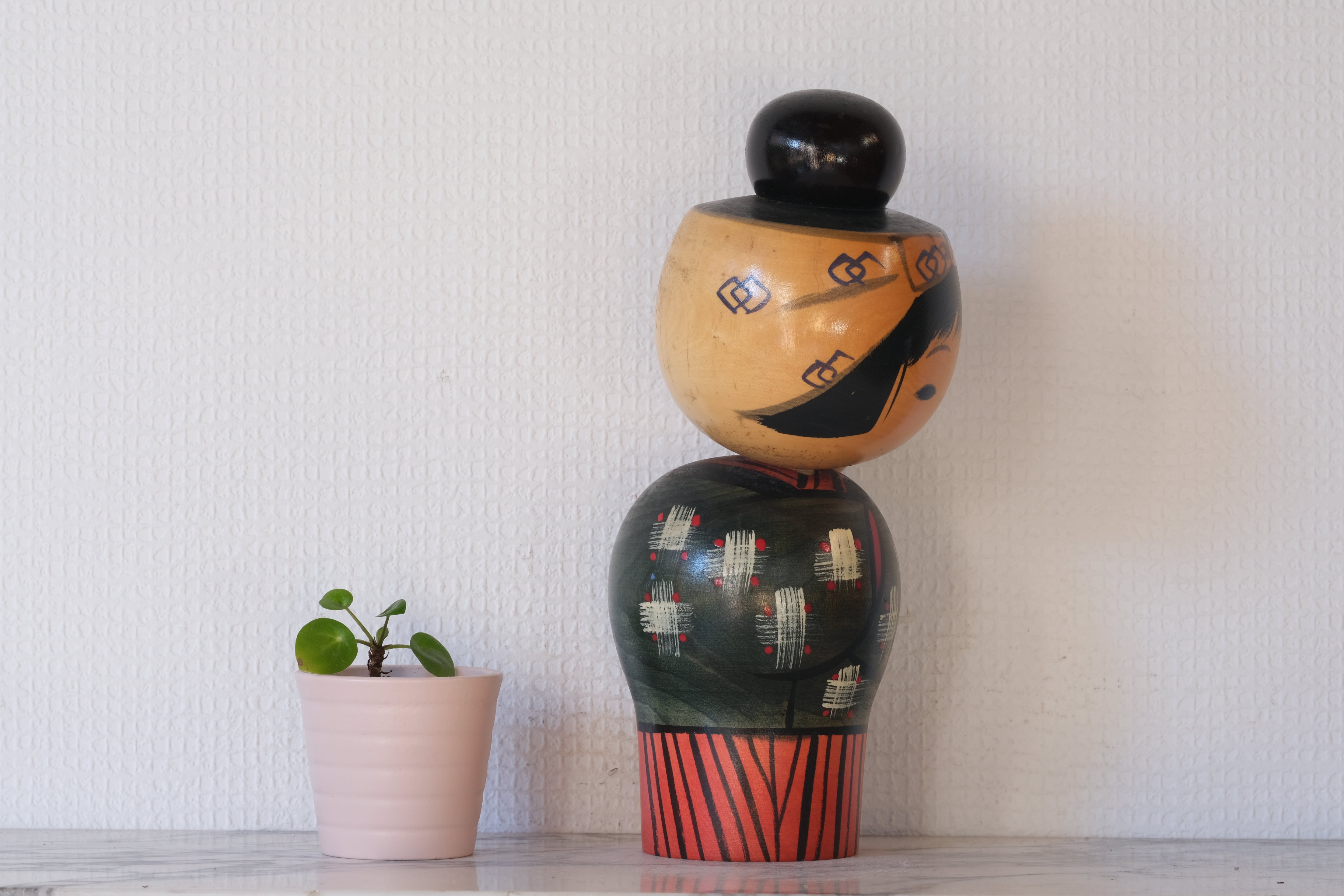 Vintage Creative Kokeshi by Miyashita Hajime (1940-retired) | Oshin - Babysitter | 24 cm