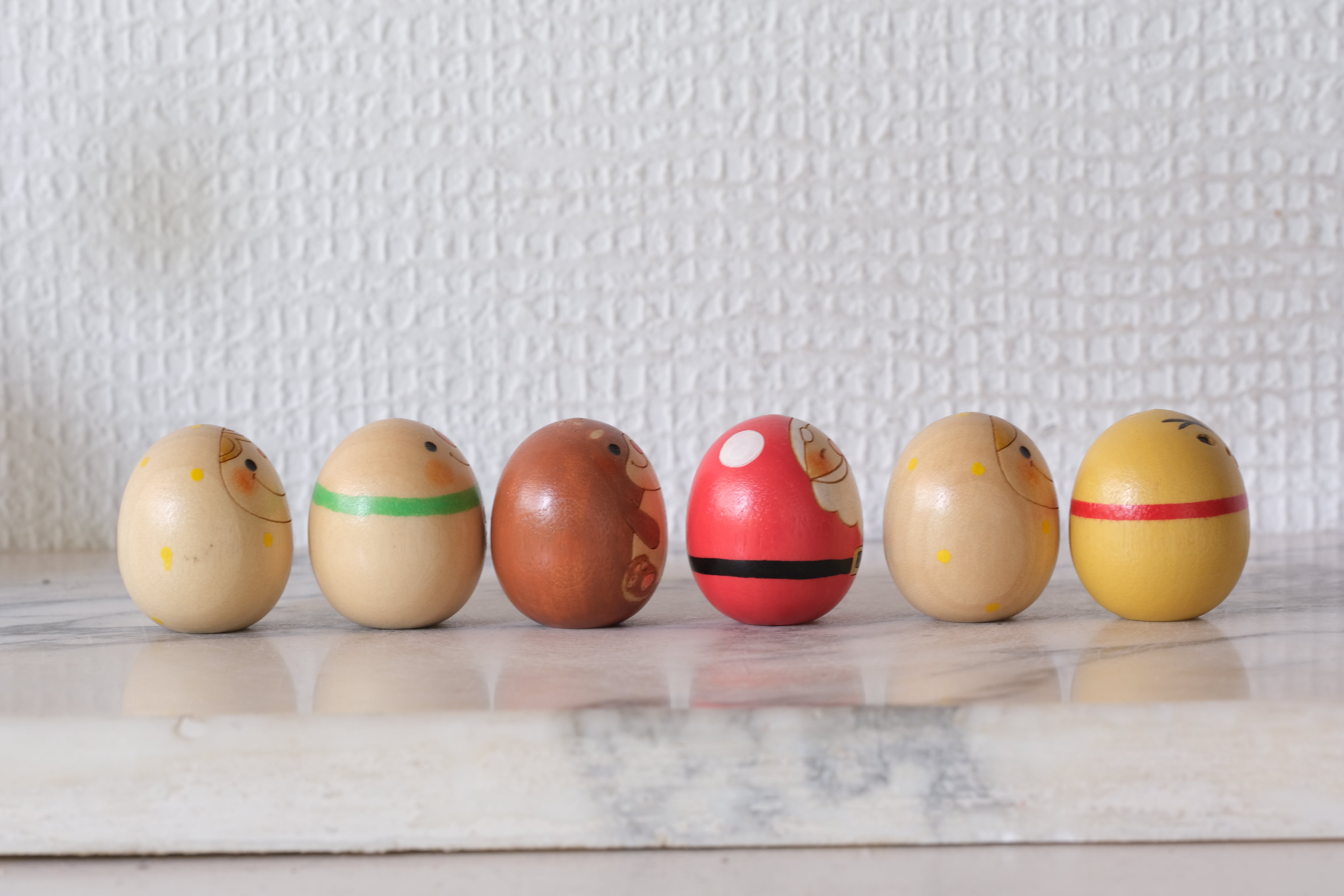 Christmas Kokeshi Set by Usaburo | 3,4 cm