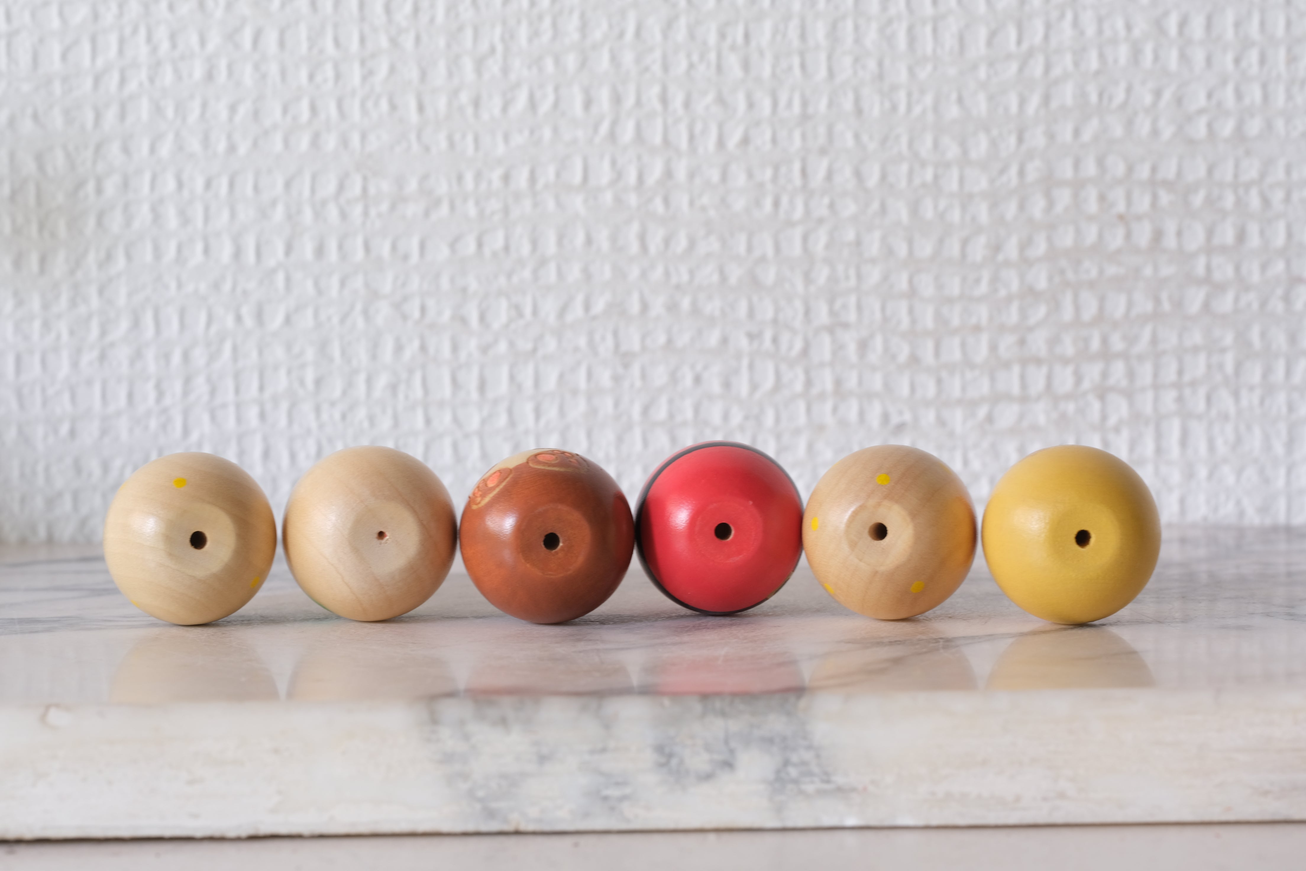 Christmas Kokeshi Set by Usaburo | 3,4 cm