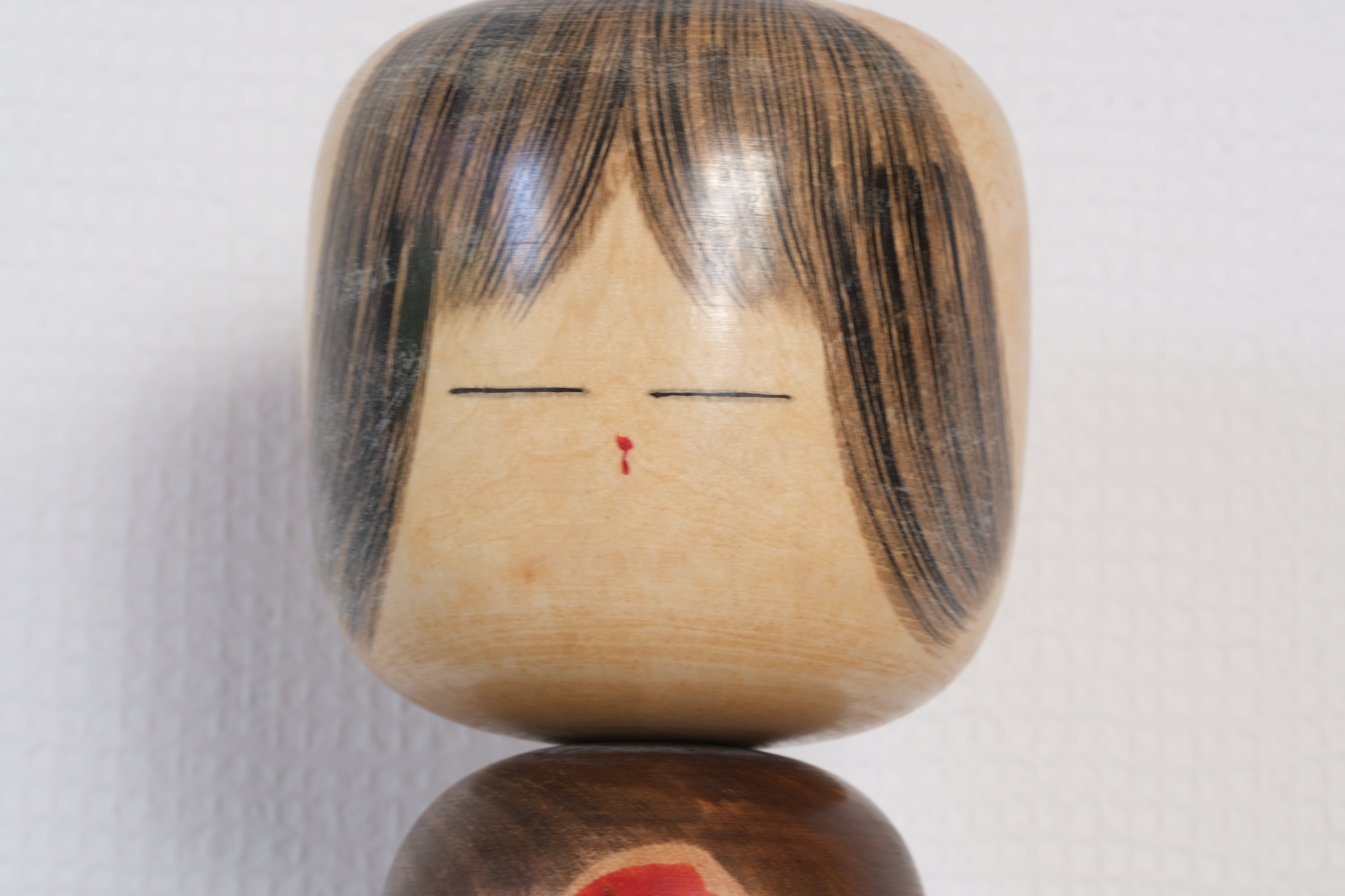 Vintage Creative Kokeshi with Beautiful Flower | With Original Box | 29,5 cm