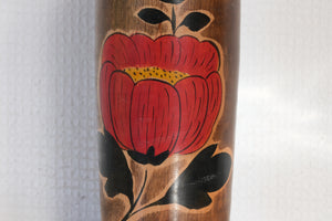 Vintage Creative Kokeshi with Beautiful Flower | With Original Box | 29,5 cm